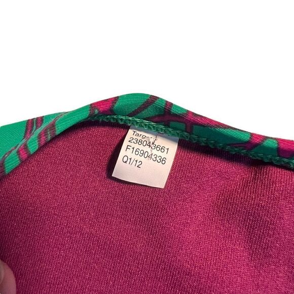 Xhilaration purple and green print bikini set M ** - Picture 3 of 6